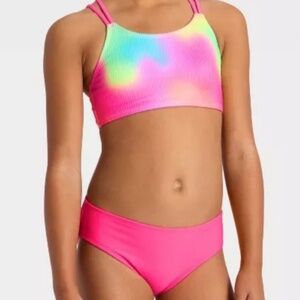 NWT Cat & Jack girls L (10/12) 2 pc. Bathing suit.